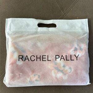 Rachel Pally Floral Foldover Clutch Orange Yellow Tassel Zip